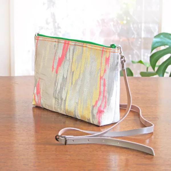 実例181 お太鼓帯 斜め掛けバッグ