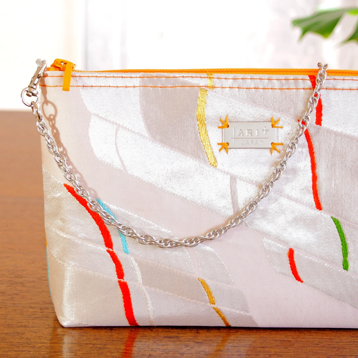 実例197 袋帯 パーティ―クラッチバッグ