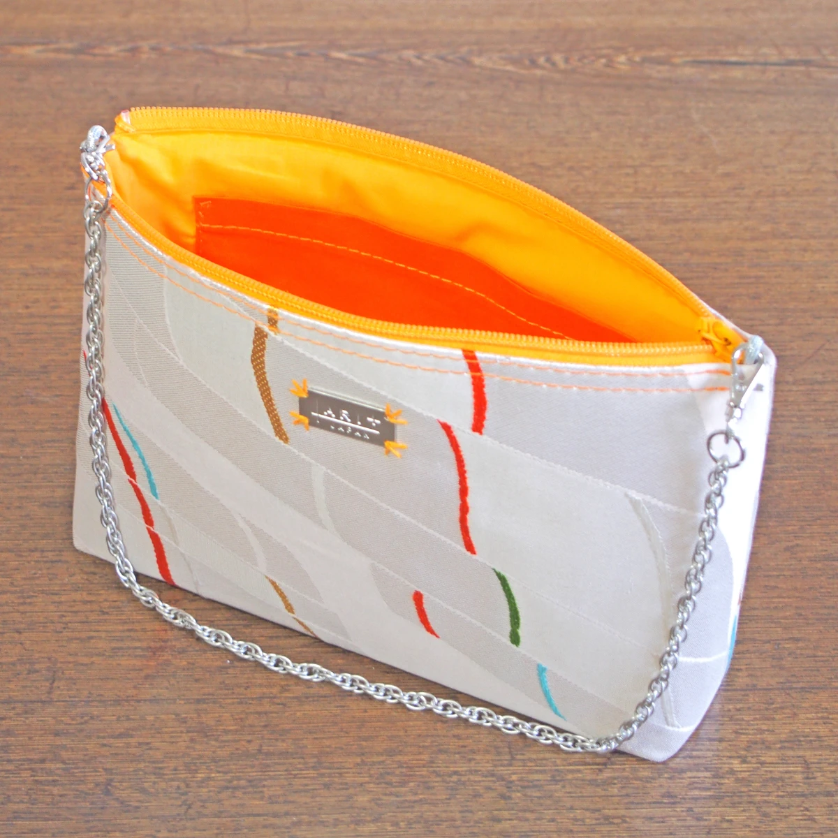 実例197 袋帯 パーティ―クラッチバッグ