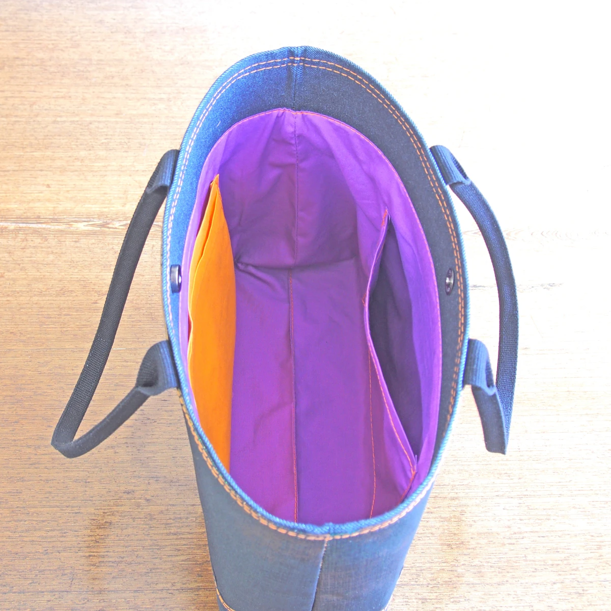 実例206 茶系箔名古屋帯 肩掛けトートバッグ